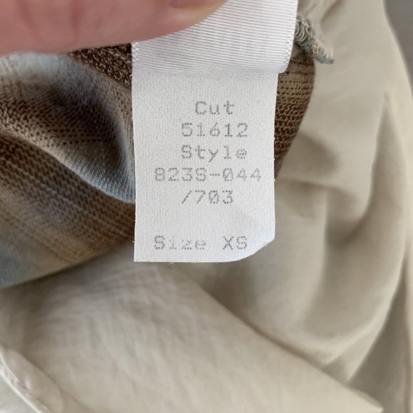 CP Shades Plaid M Cotton Silk Pullover Tunic Top Blouse Size XS Lagenlook Boho - Picture 10 of 10